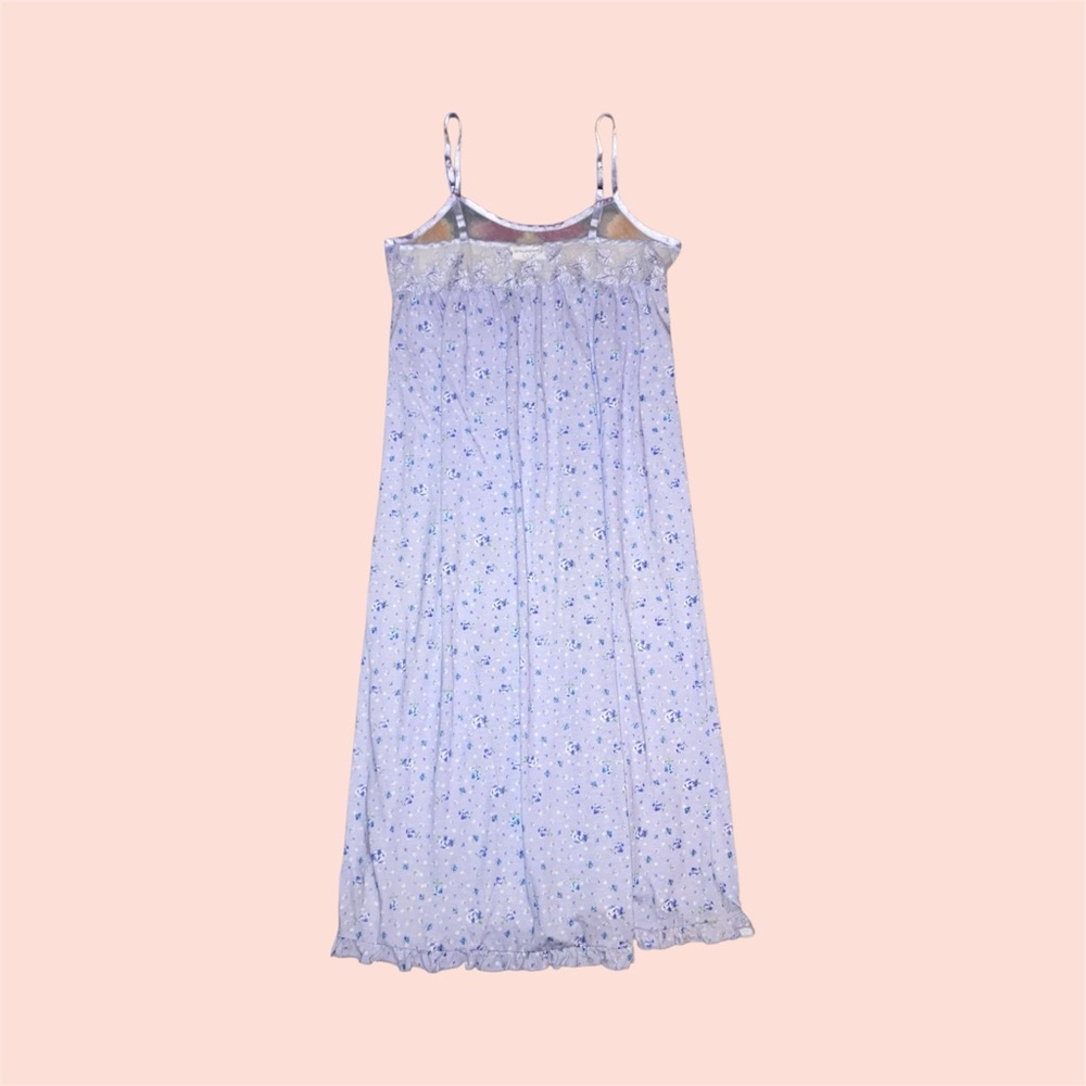 Long Blue Floral Nightgown